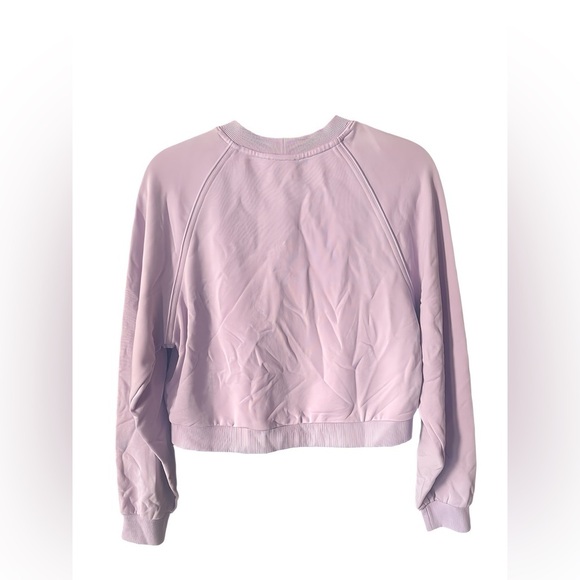 Varley x Maje Mauve Purple Cropped Top Sweatshirt Large - Picture 4 of 8